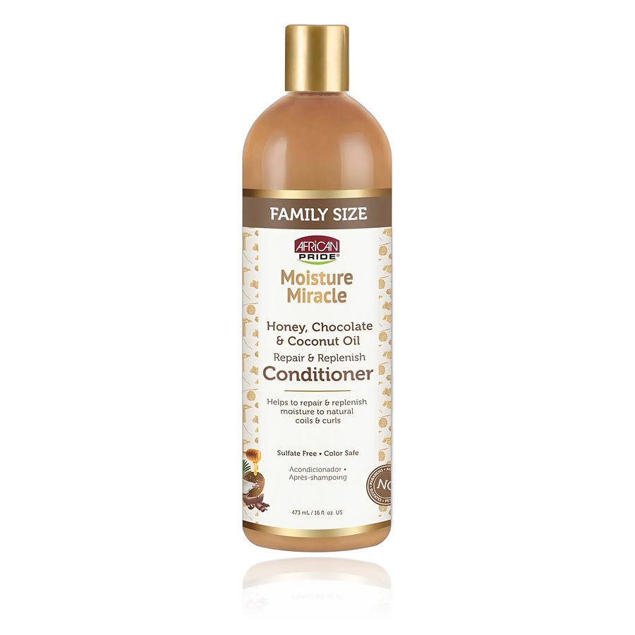 African Pride Moisture Miracle Honey, Chocolate & Coconut Oil Conditioner 16 oz