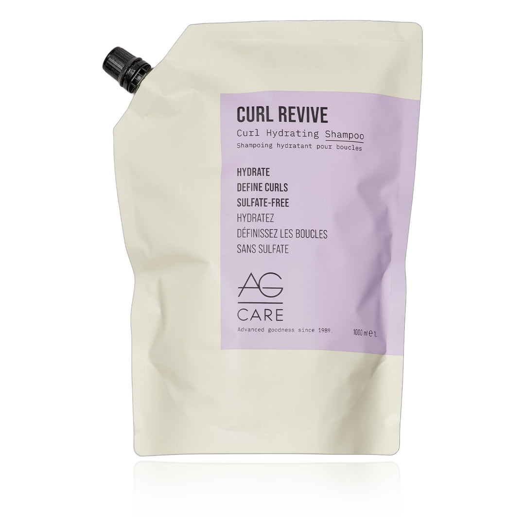 AG Curl Revive Curl Hydrating Shampoo 33.8 oz (1000 ml) refill pouch