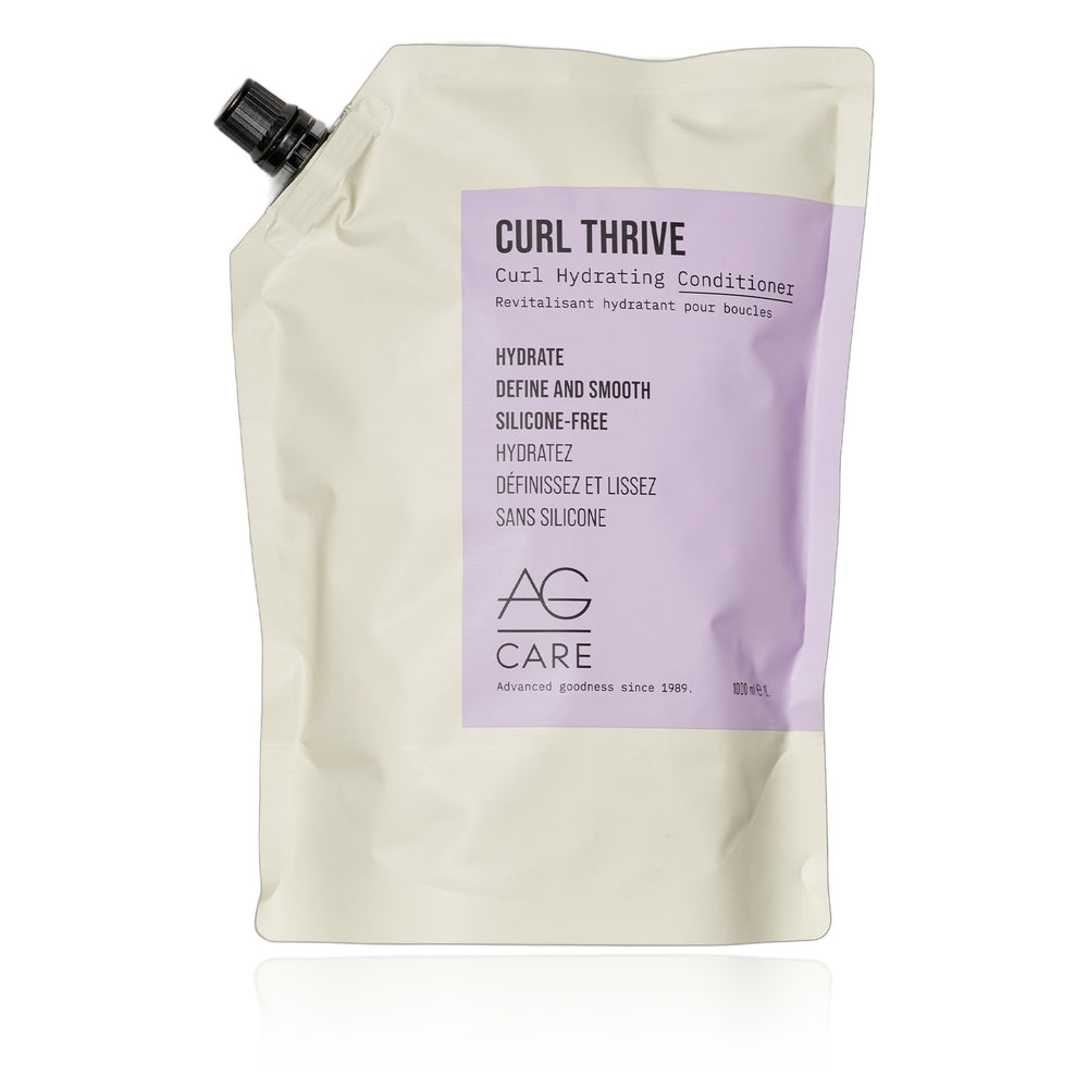 AG Curl Thrive Curl Hydrating Conditioner 33.8 oz (1000 ml) refill pouch