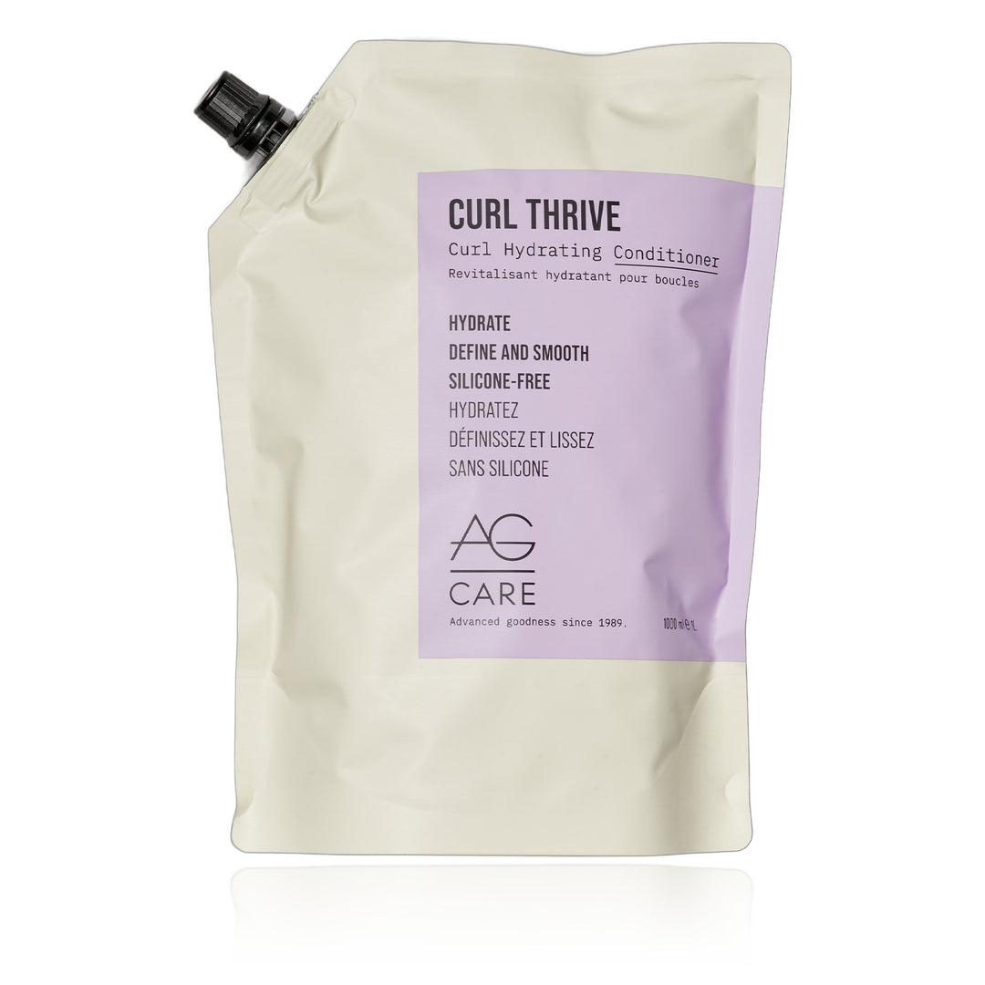 AG Curl Thrive Curl Hydrating Conditioner 33.8 oz (1000 ml) refill pouch
