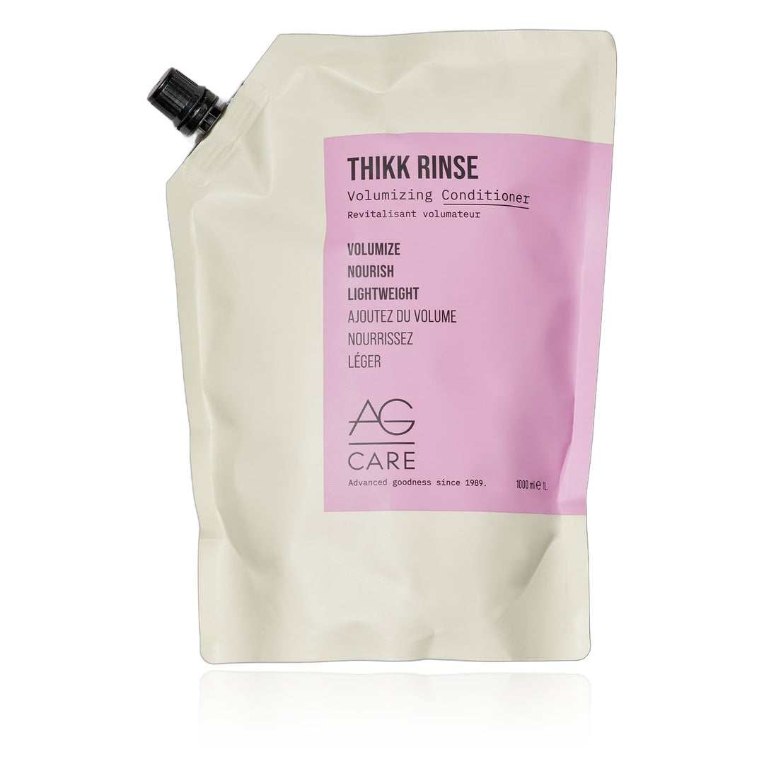 AG Thikk Rinse Volumizing Conditioner 33.8 oz (1000 ml) refill pouch