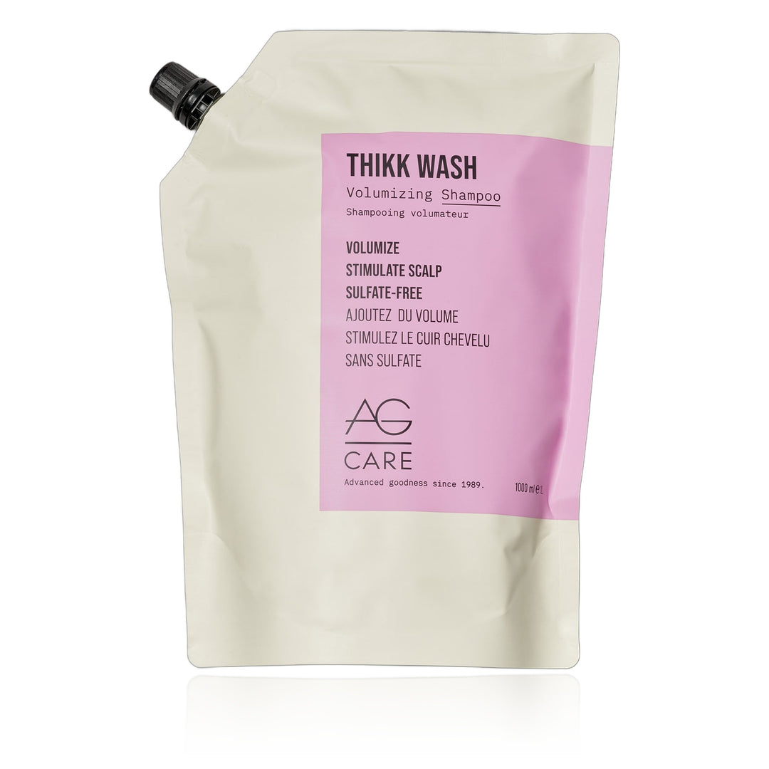 AG Thikk Wash Volumizing Shampoo 33.8 oz (1000 ml) refill pouch