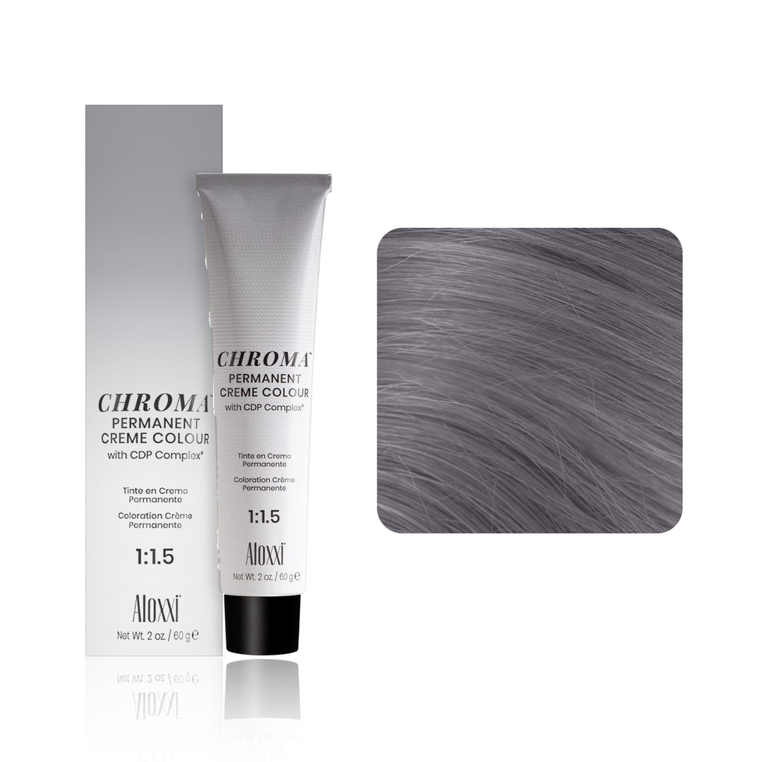 Aloxxi Chroma Permanent Creme Colour 10AA (Lightest Blonde Intense Ash)