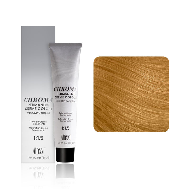 Aloxxi Chroma Permanent Creme Colour 10GG (Lightest Blonde Intense Gold)