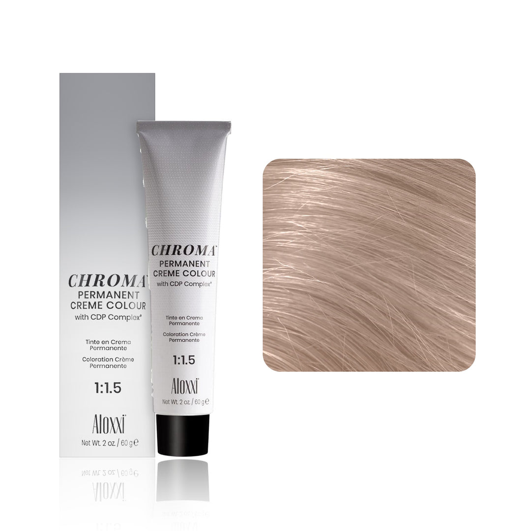 Aloxxi Chroma Permanent Creme Colour 10P (Lightest Blonde Pearl)