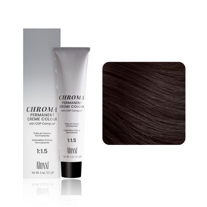 Aloxxi Chroma Permanent Creme Colour 4N (Medium Brown Natural)
