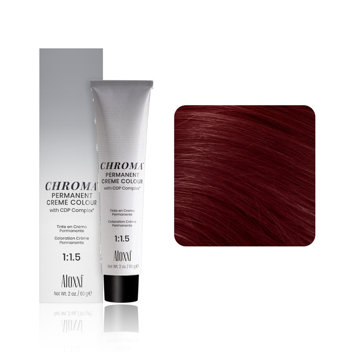 Aloxxi Chroma Permanent Creme Colour 5XR (Light Brown Extra Red)