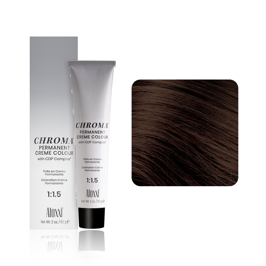 Aloxxi Chroma Permanent Creme Colour 6BrG (Dark Blonde Brown Gold)