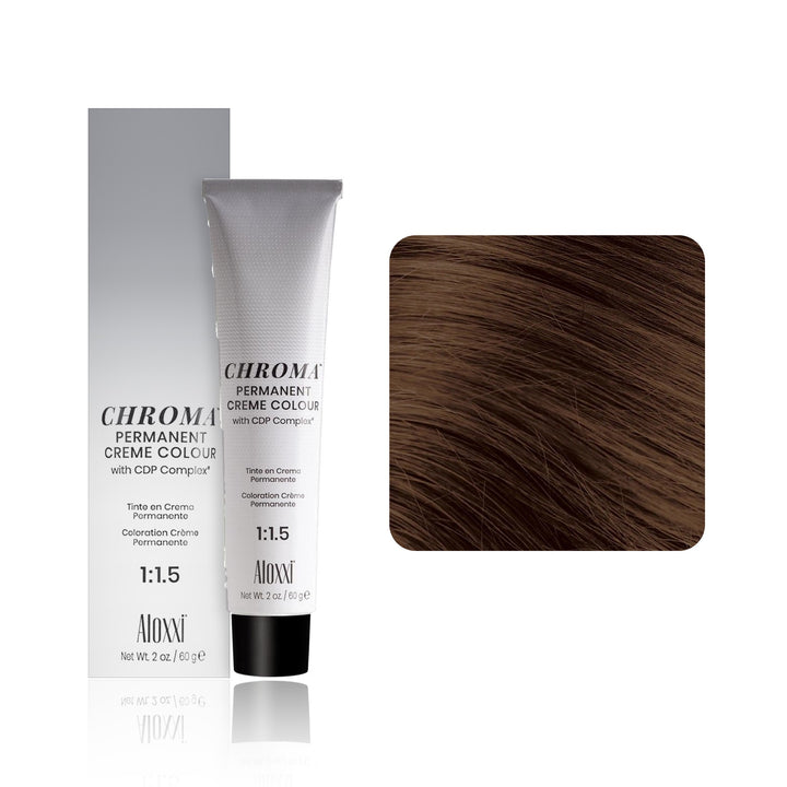Aloxxi Chroma Permanent Creme Colour 7BrG (Medium Blonde Brown Gold)