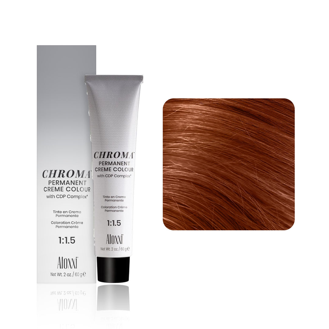 Aloxxi Chroma Permanent Creme Colour 7K / 7C (Medium Blonde Copper)