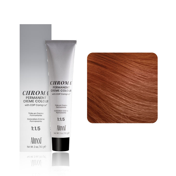 Aloxxi Chroma Permanent Creme Colour 8KK (Light Blonde Intense Copper)