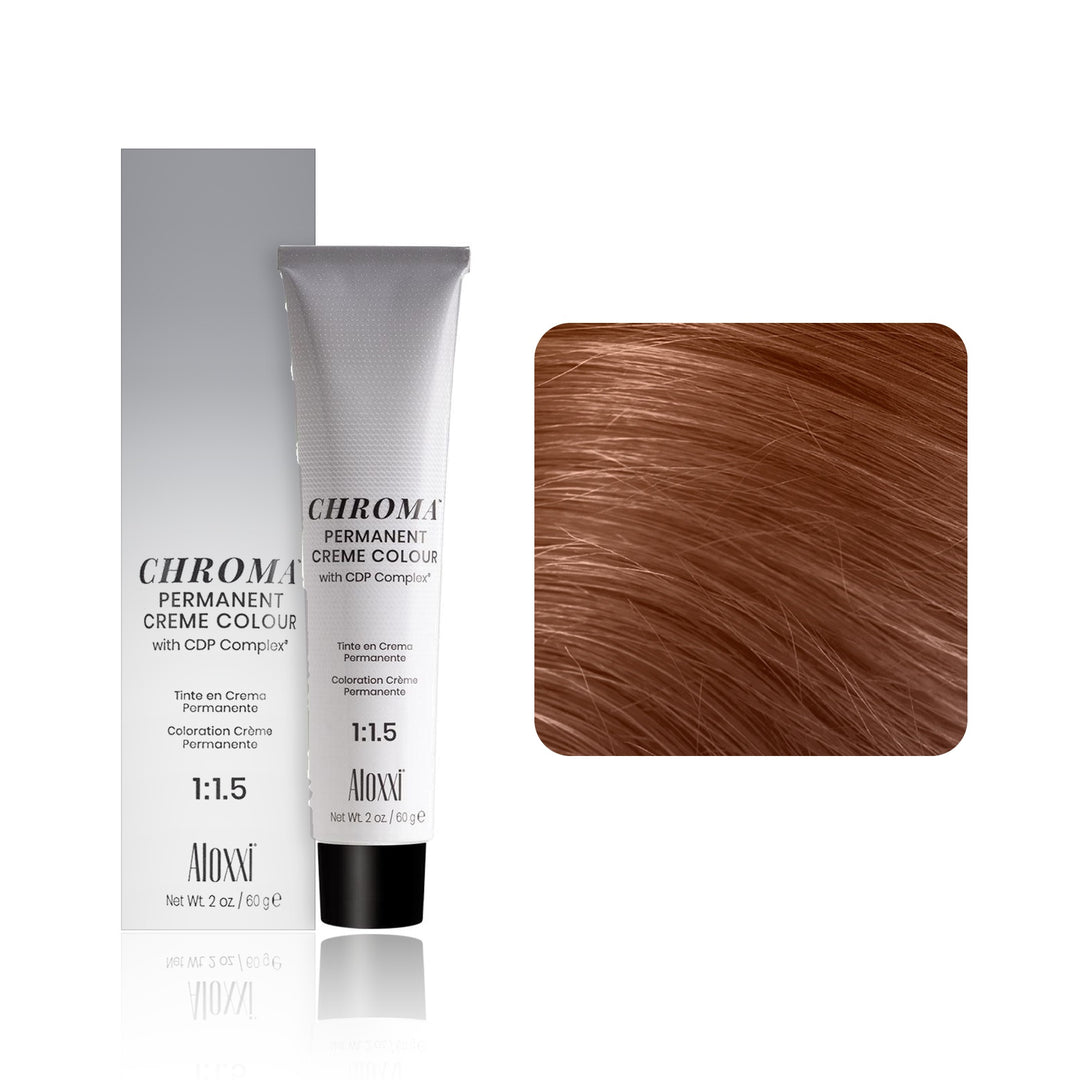 Aloxxi Chroma Permanent Creme Colour 8NT (Light Blonde Natural Tan)