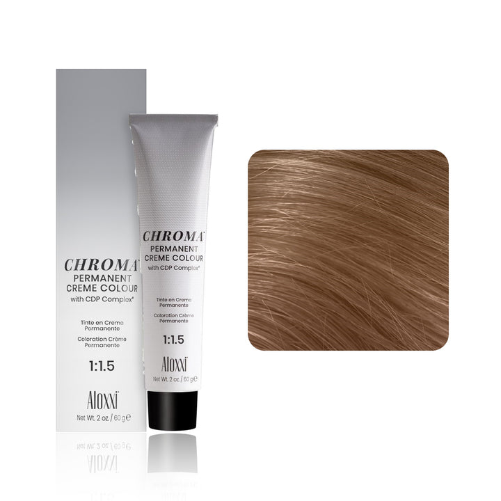 Aloxxi Chroma Permanent Creme Colour 9B / 9AG (Very Light Blonde Beige)