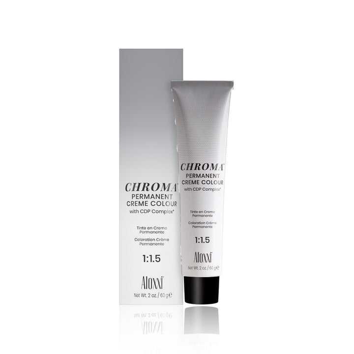 Aloxxi Chroma Permanent Creme Colour 60 g box and tube
