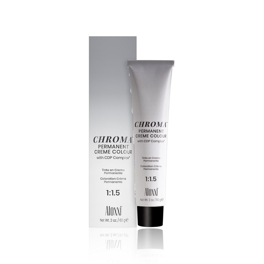 Aloxxi Chroma Permanent Creme Colour 60 g box and tube