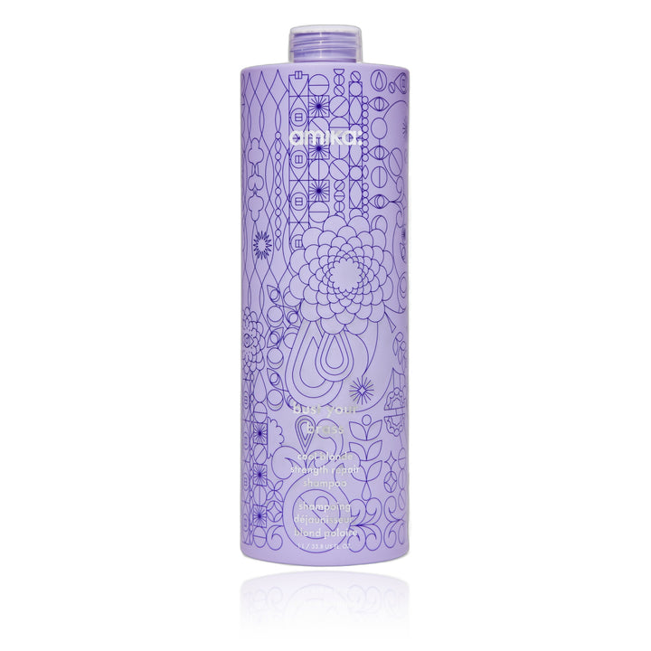 Amika Bust Your Brass Cool Blonde Repair Shampoo 33.8 oz (1000 ml)