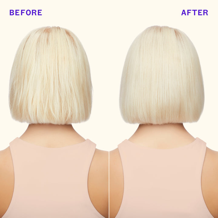 Amika Bust Your Brass Cool Blonde Repair Shampoo - before and after results