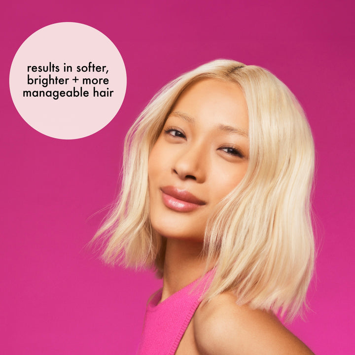 Amika Bust Your Brass Cool Blonde Repair Shampoo - softer, brighter, more manageable hair