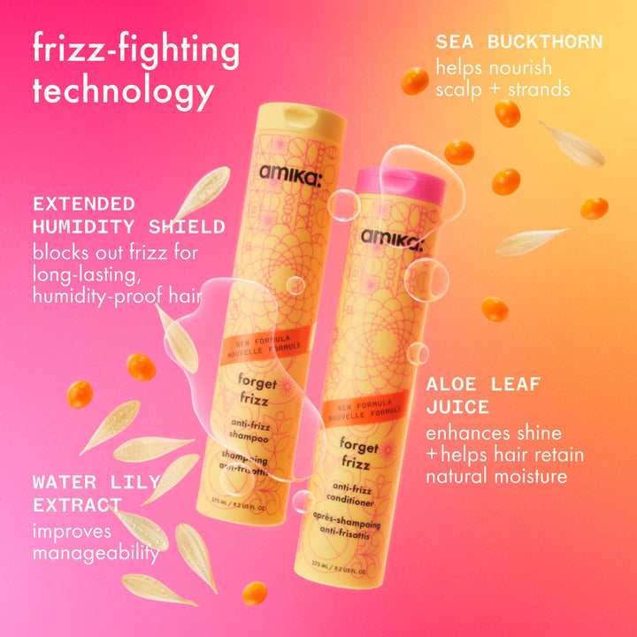 Amika Forget Frizz Anti-Frizz Shampoo and Conditioner - key ingredients