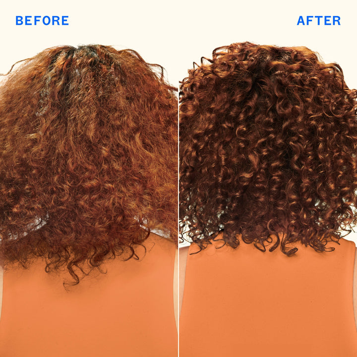 Amika Hydro Rush Intense Moisture Mask - before and after