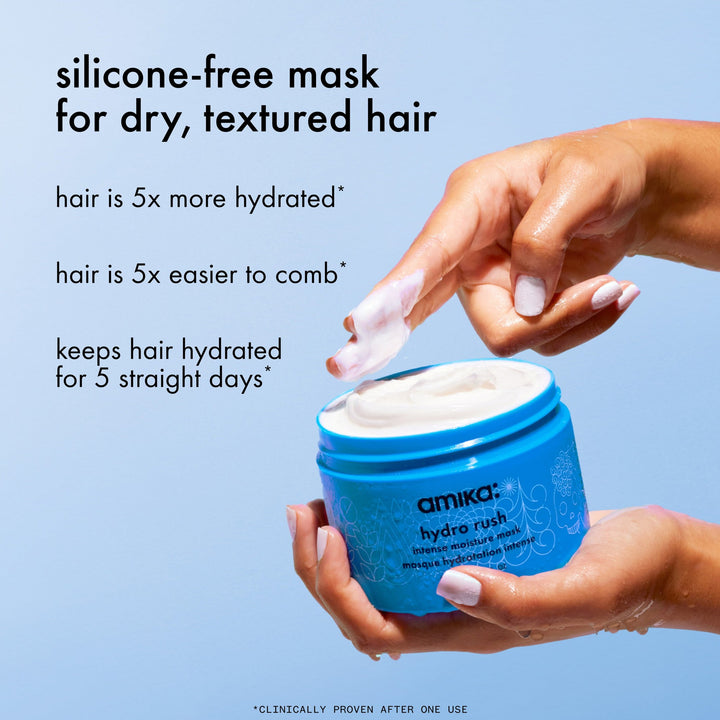 Amika Hydro Rush Intense Moisture Mask - benefits and clinical claims