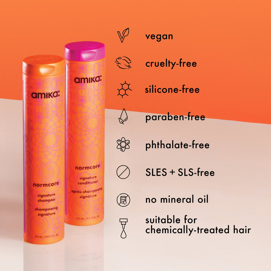 Amika Normcore Signature Shampoo and Conditioner - free-from claims