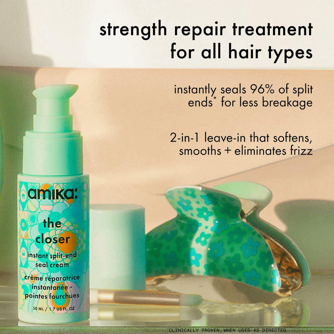 Amika The Closer Instant Split-End Seal Cream - benefits and clinical claims
