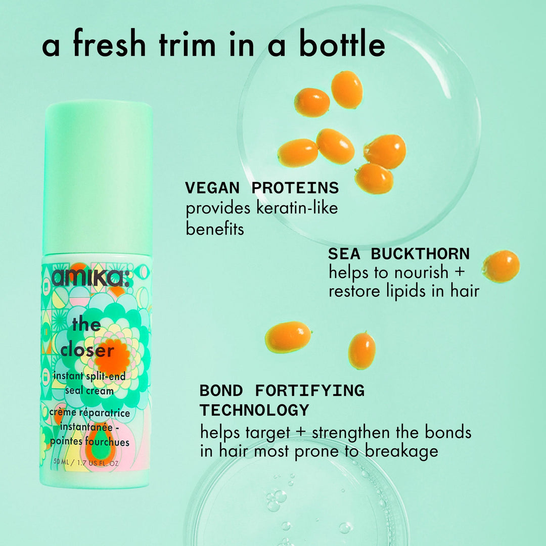 Amika The Closer Instant Split-End Seal Cream - key ingredients