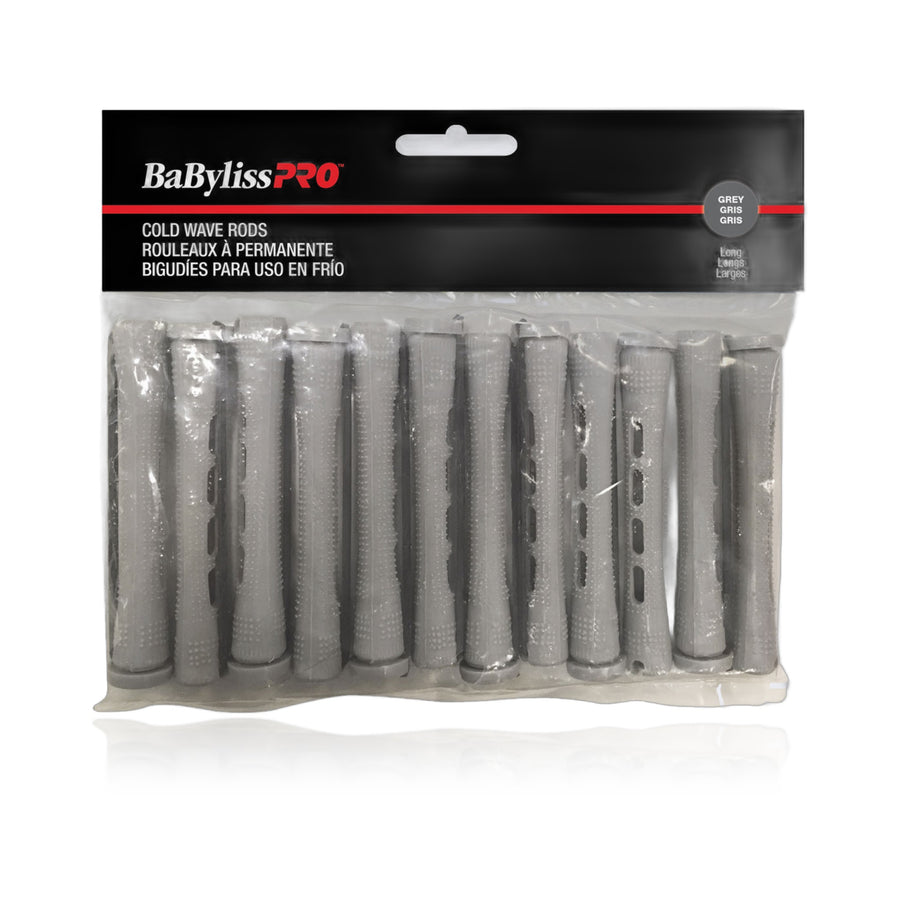BaBylissPRO Cold Wave Rods Grey Long