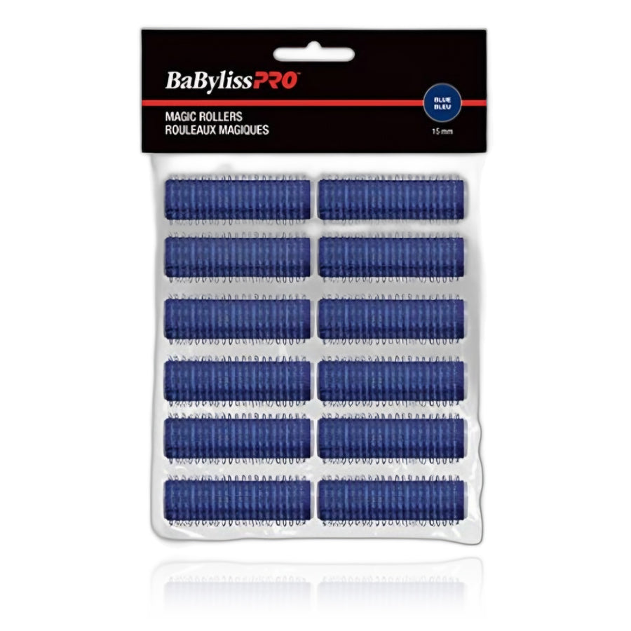 BaBylissPRO Self-Gripping Magic Rollers 15 mm Blue