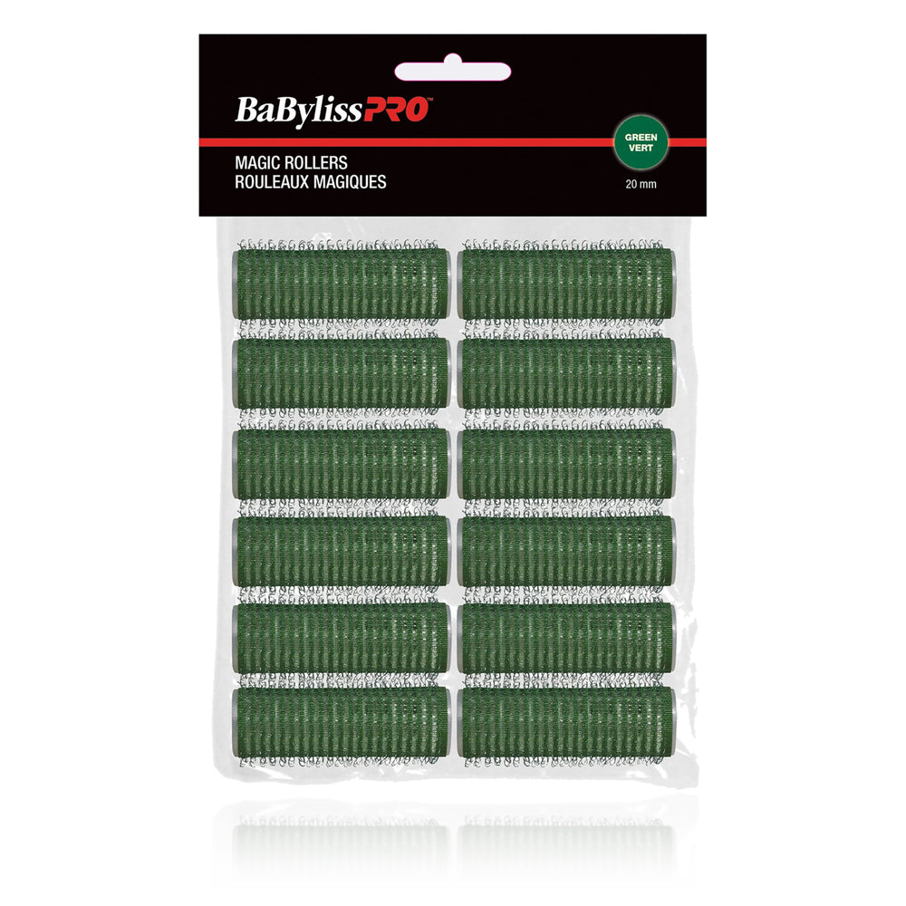 BaBylissPRO Self-Gripping Magic Rollers 20 mm Green