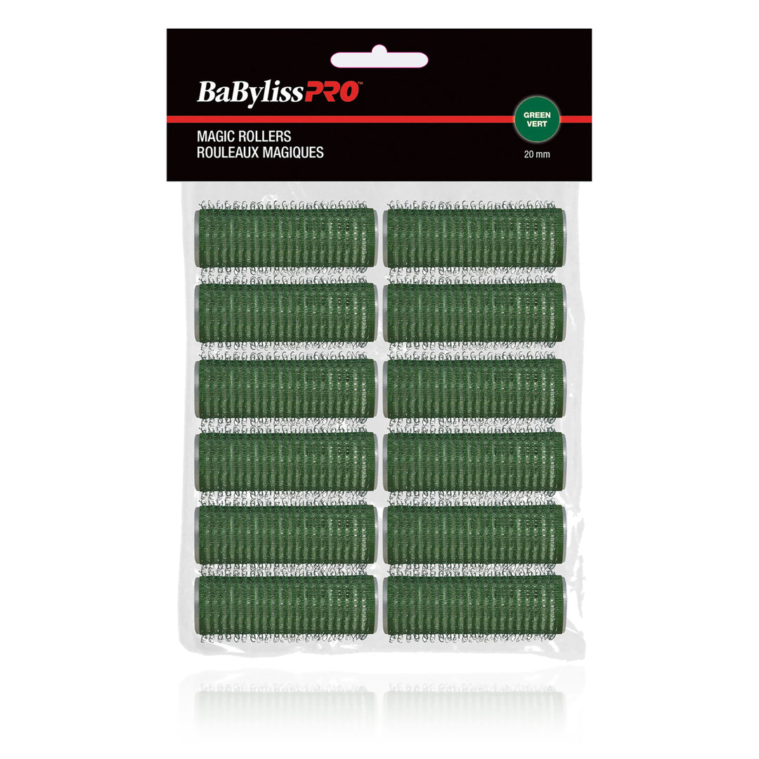 BaBylissPRO Self-Gripping Magic Rollers 20 mm Green