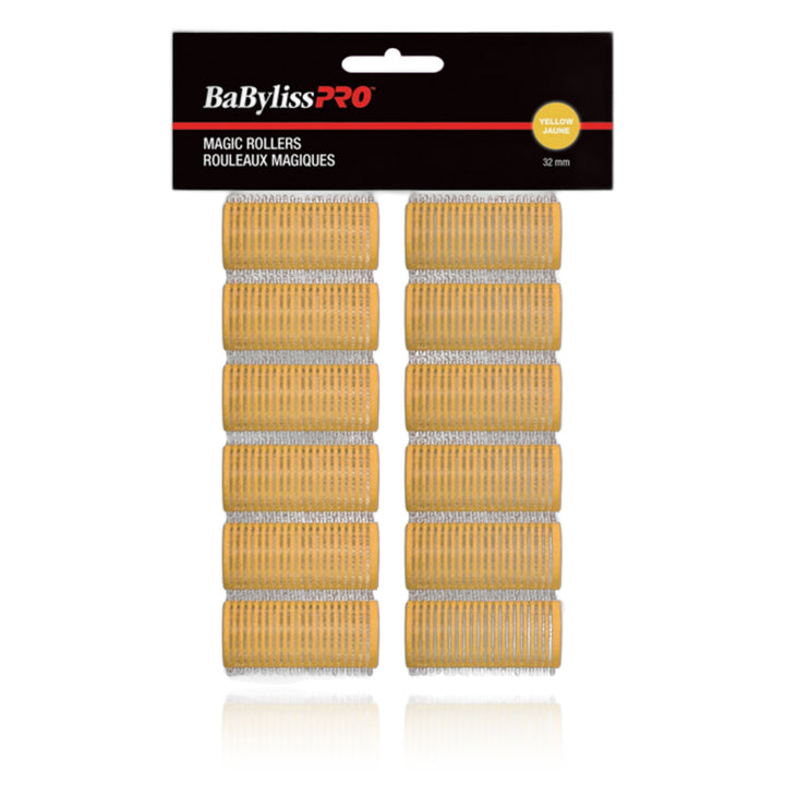 BaBylissPRO Self-Gripping Magic Rollers 32 mm Yellow