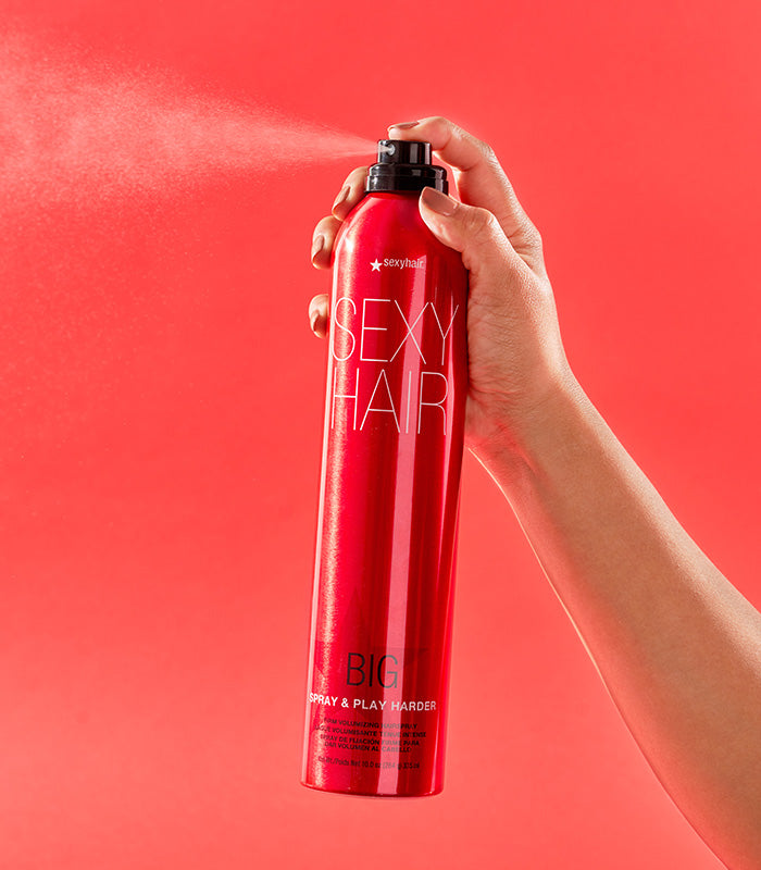Sexy Hair Big Sexy Hair Spray & Play Harder - spraying the firm volumizing hairspray