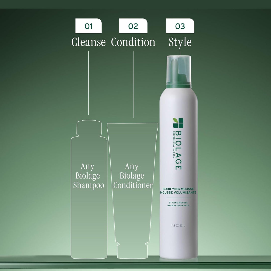 Biolage Bodifying Mousse - cleanse, condition, style routine