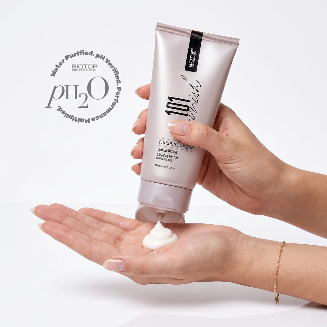 Biotop 101 Create Finishing Cream - cream dispensed into the hand
