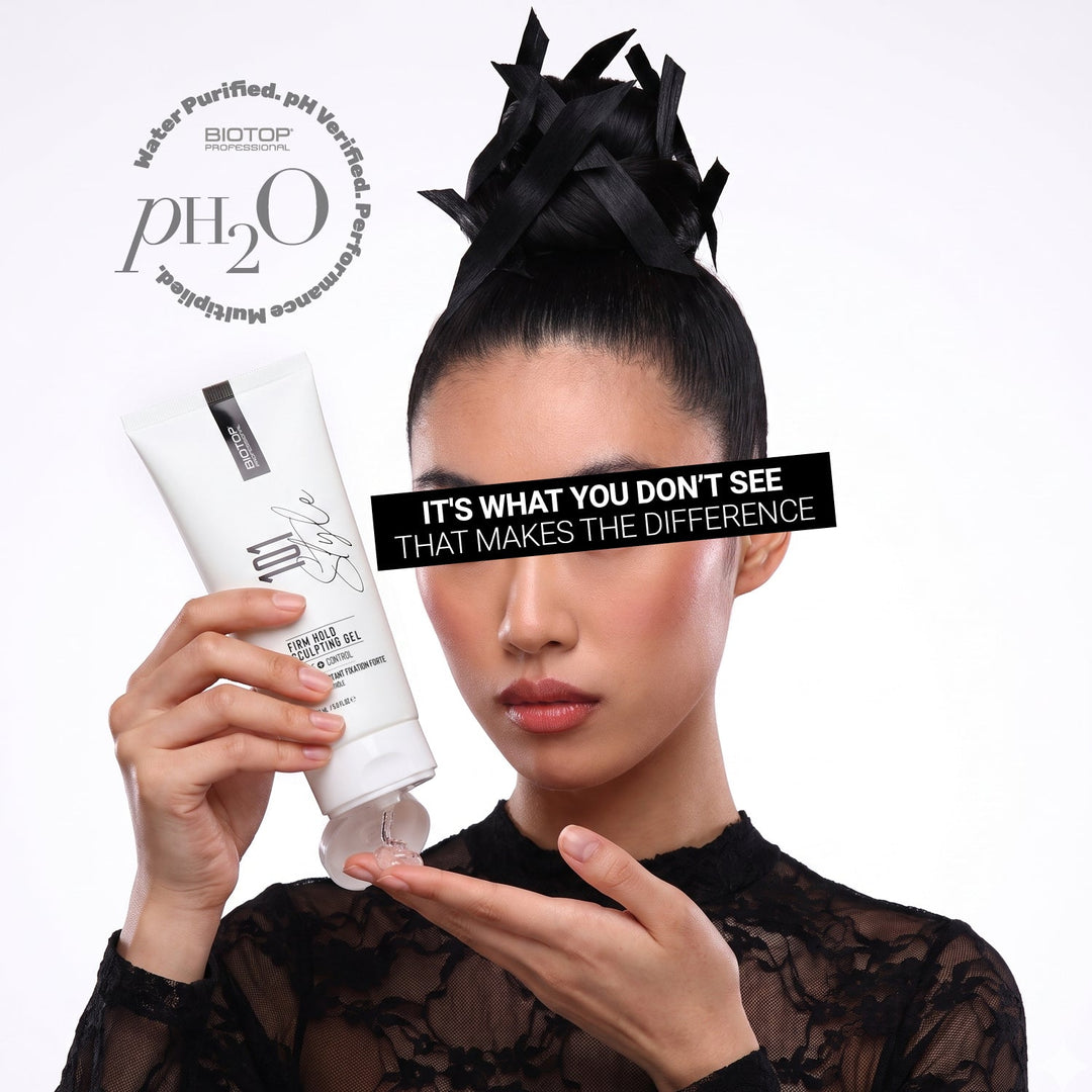 Biotop 101 Create Firm Hold Sculpting Gel - model with the tube