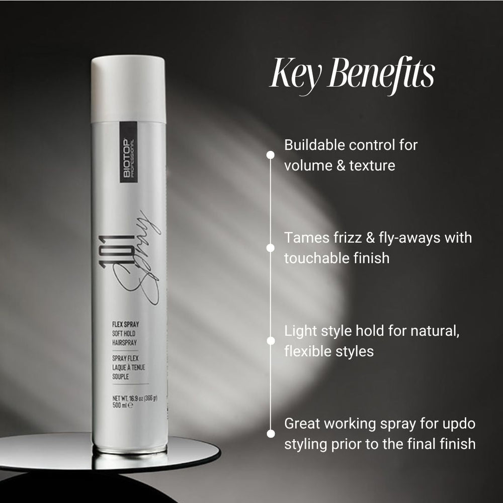 Biotop 101 Create Flex Spray Hairspray - key benefits