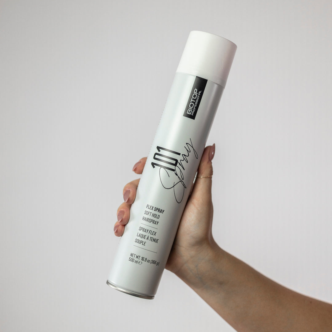 Biotop 101 Create Flex Spray Hairspray - can in hand