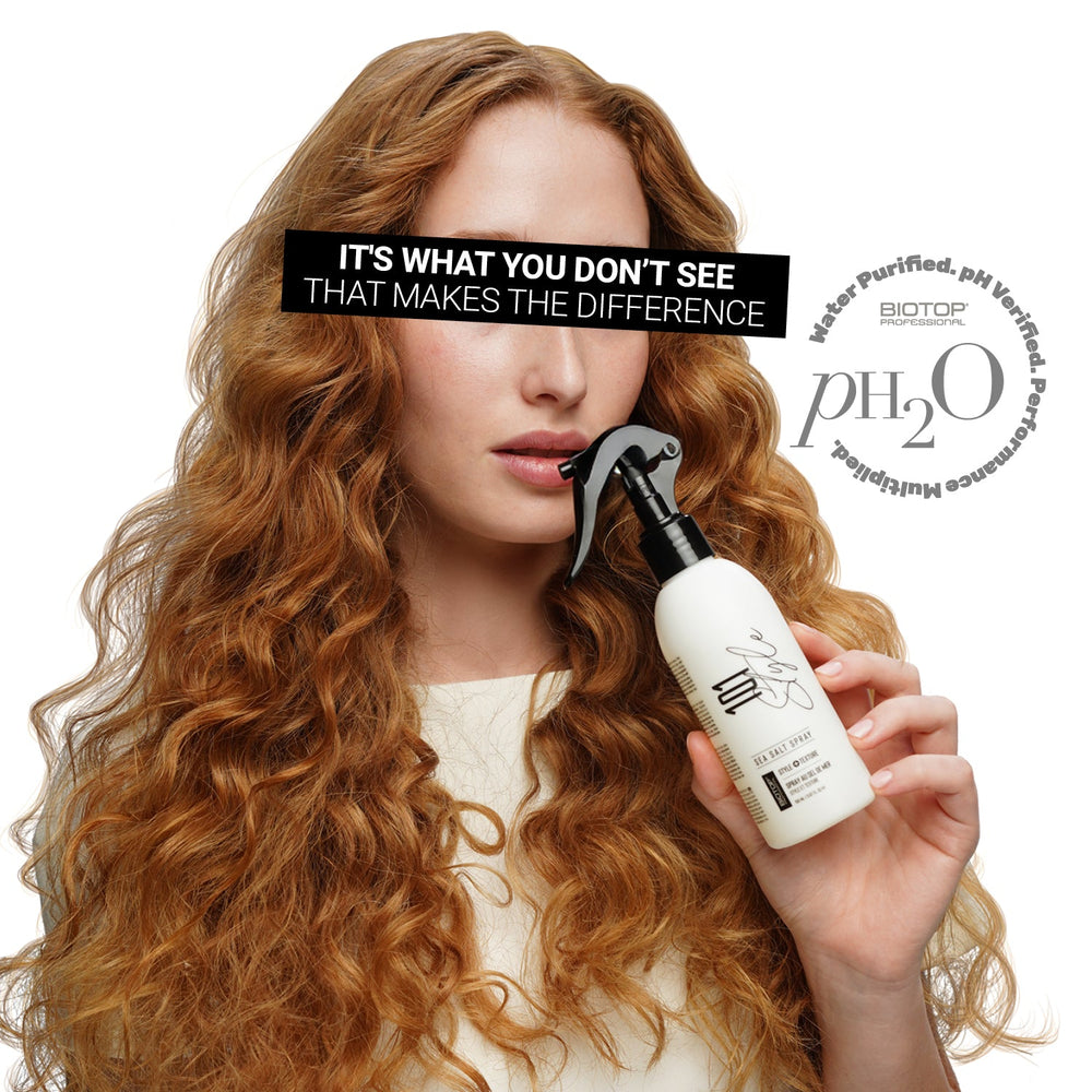 Biotop 101 Create Sea Salt Spray - model with the spray