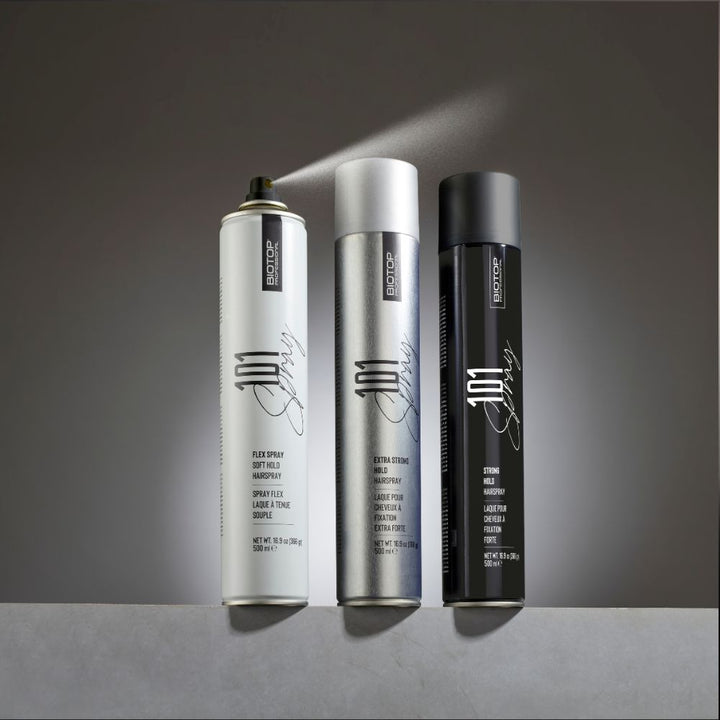 Biotop 101 Create Strong Hold Hairspray - with the Flex and Extra Strong cans