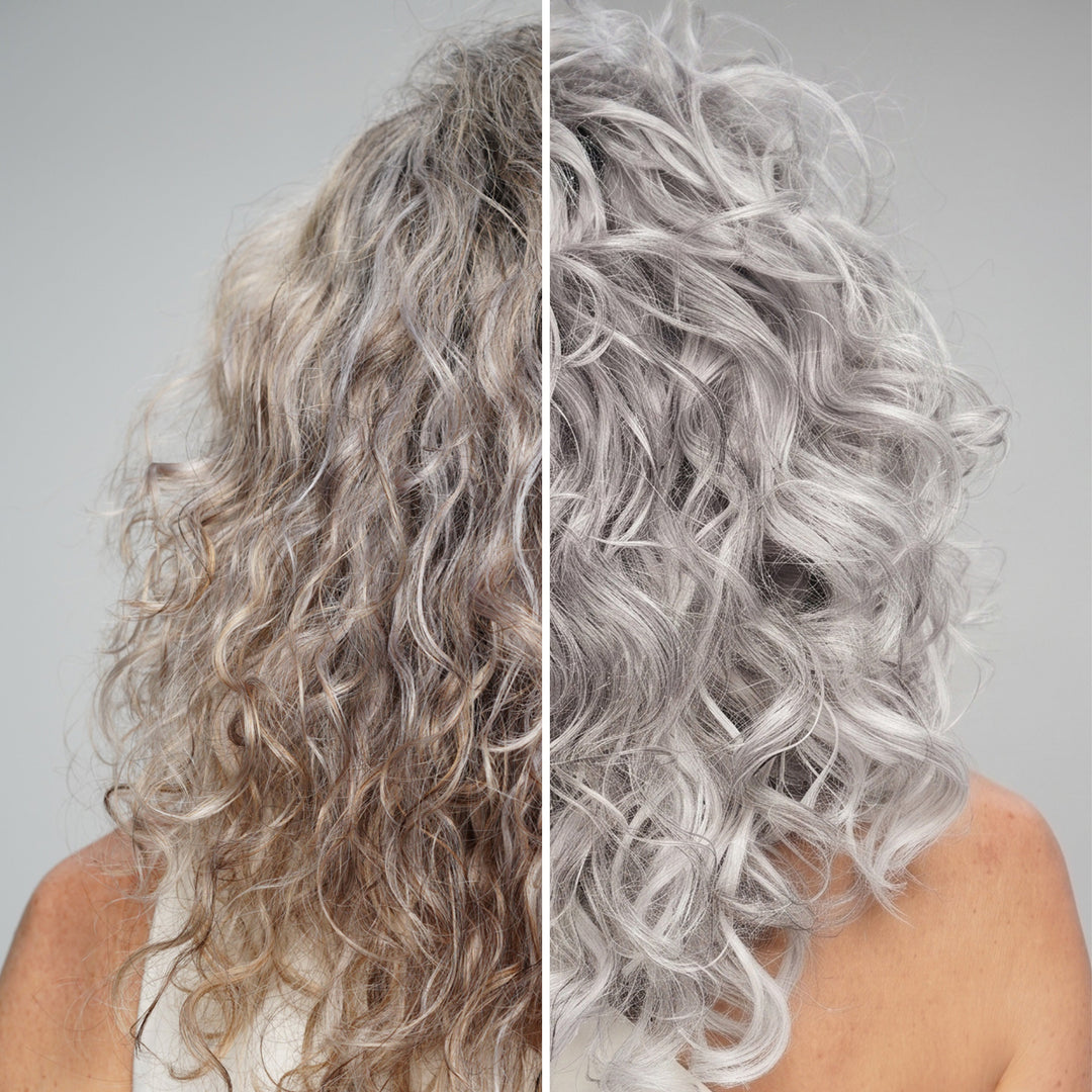 Biotop 19 Pro Silver Hair Mask - before and after