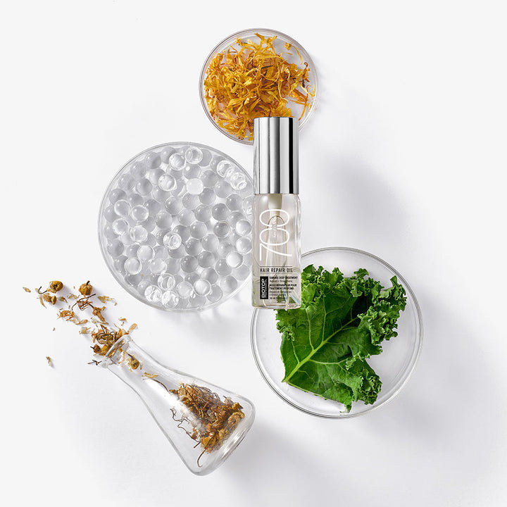 Biotop 700 Keratin & Kale Hair Repair Oil - with kale and key ingredients