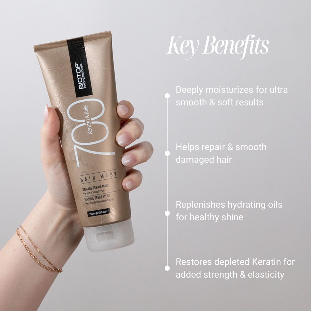 Biotop 700 Keratin & Kale Hair Mask - key benefits