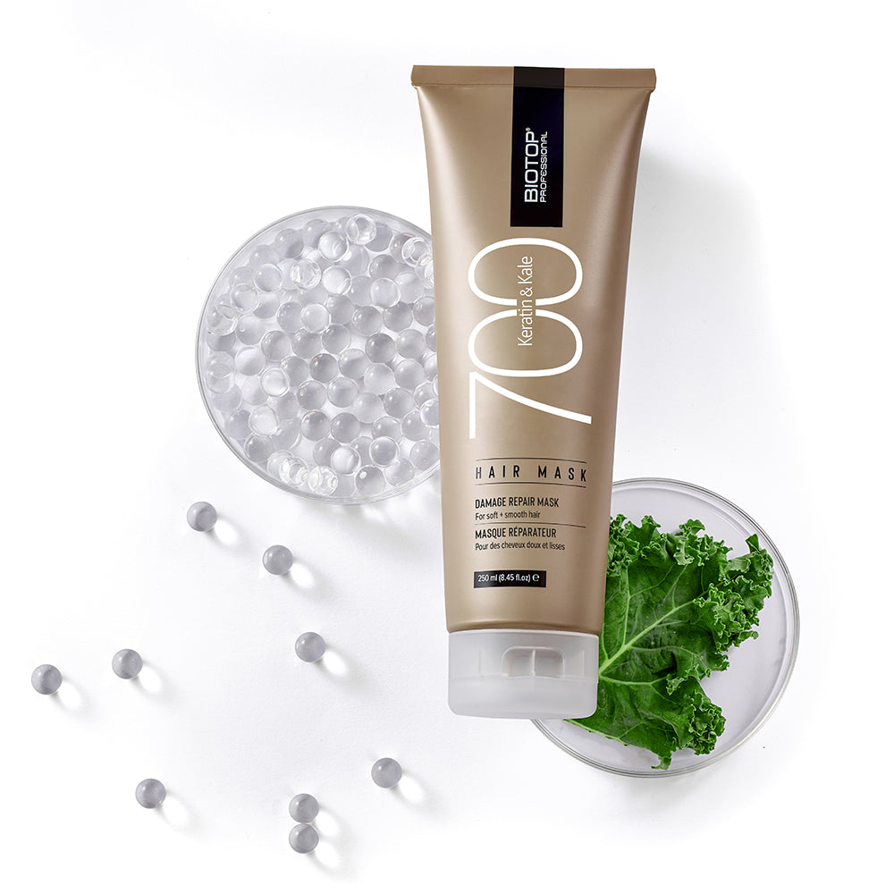 Biotop 700 Keratin & Kale Hair Mask - tube with keratin and kale