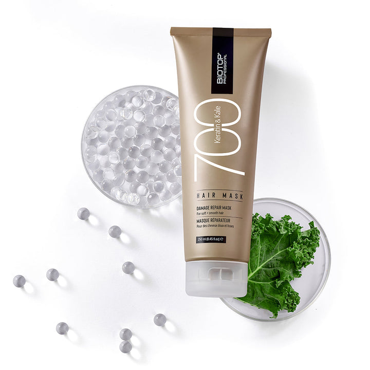 Biotop 700 Keratin & Kale Hair Mask - tube with keratin and kale