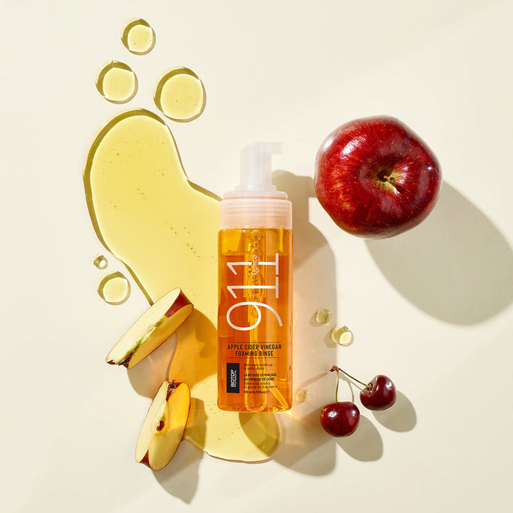Biotop 911 Quinoa Apple Cider Vinegar Foaming Rinse - with apple and cherries