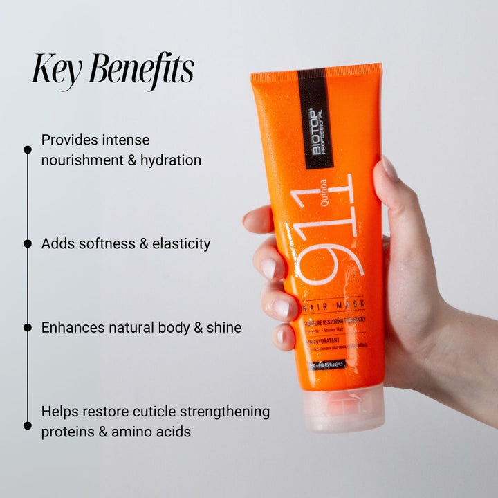 Biotop 911 Quinoa Hair Mask - key benefits