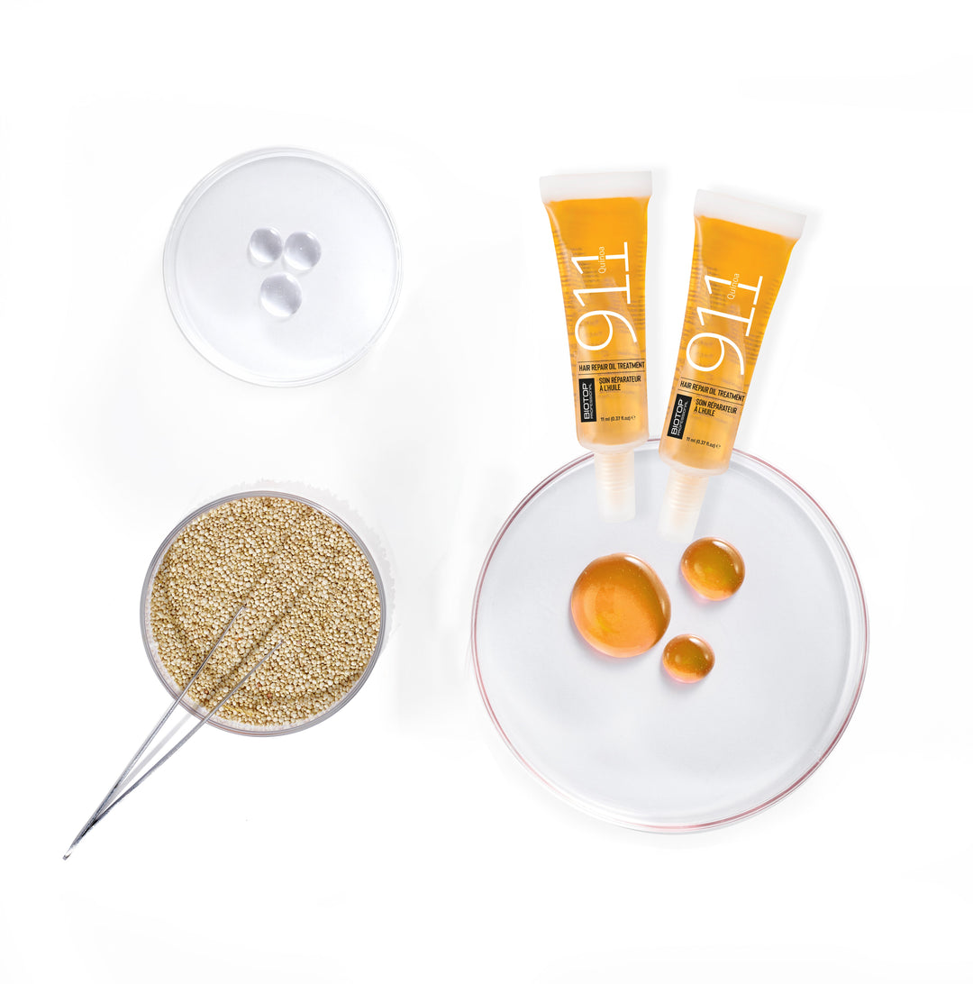 Biotop 911 Quinoa Hair Repair Oil Treatment - ampoules with quinoa