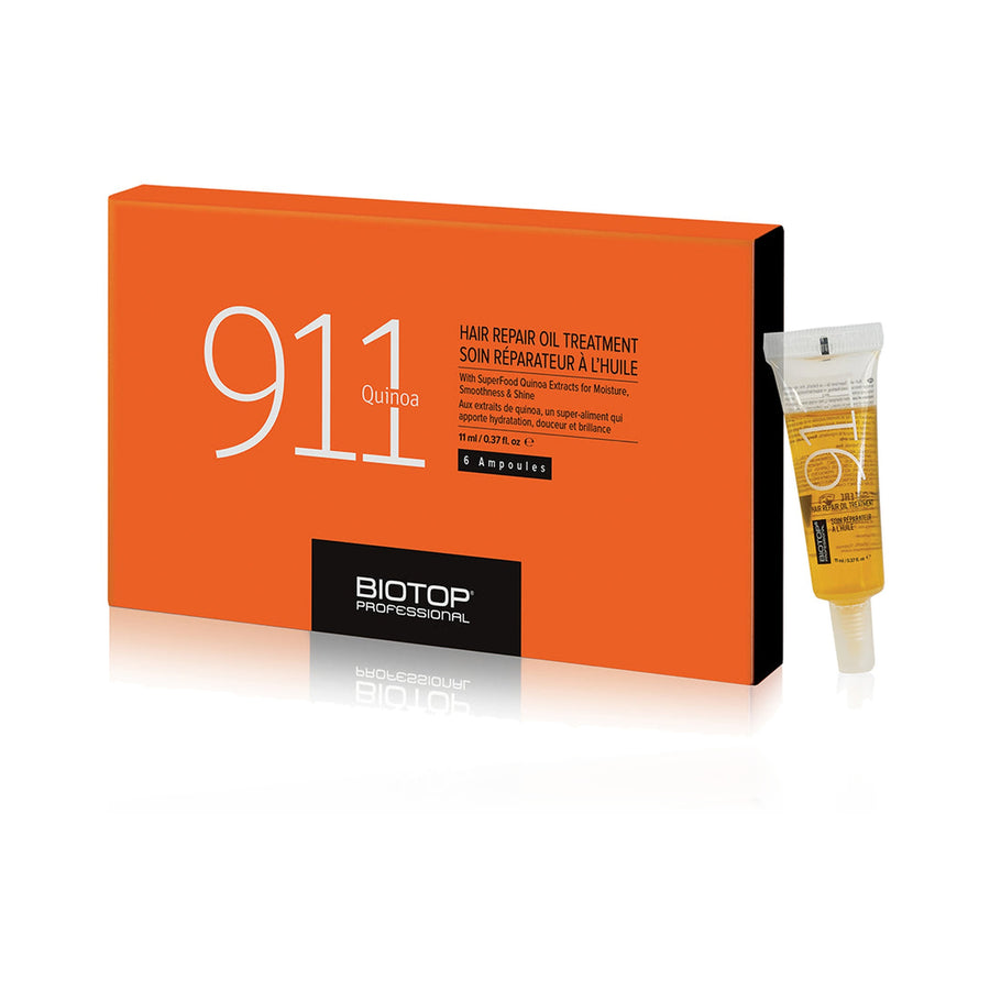 Biotop 911 Quinoa Hair Repair Oil Treatment 6 x 0.37 oz (6 x 11 ml)